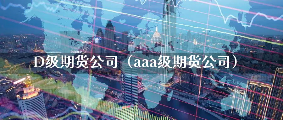 D级期货公司（aaa级期货公司）_https://www.sjzjsgy.com_期货代理_第1张