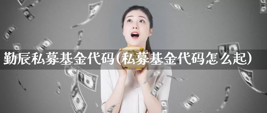 勤辰私募基金代码(私募基金代码怎么起)_https://www.sjzjsgy.com_期货百科_第1张