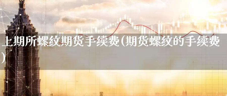 上期所螺纹期货手续费(期货螺纹的手续费)_https://www.sjzjsgy.com_股指期货_第1张