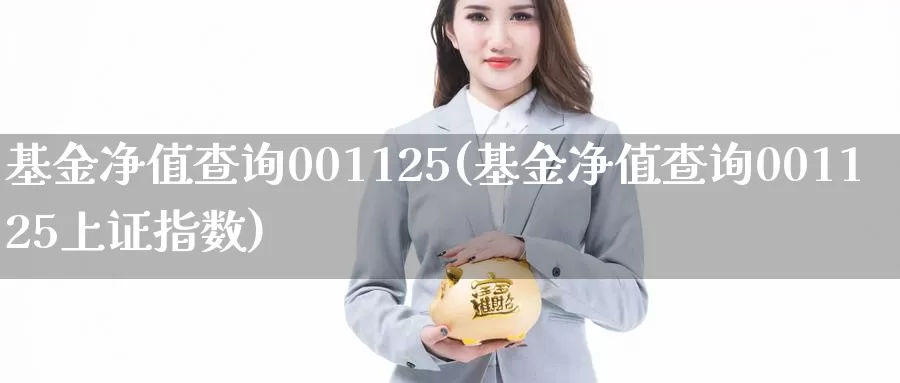 基金净值查询001125(基金净值查询001125上证指数)_https://www.sjzjsgy.com_期货百科_第1张