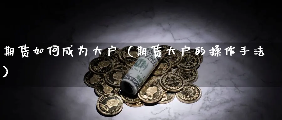 期货如何成为大户（期货大户的操作手法）_https://www.sjzjsgy.com_期货市场_第1张