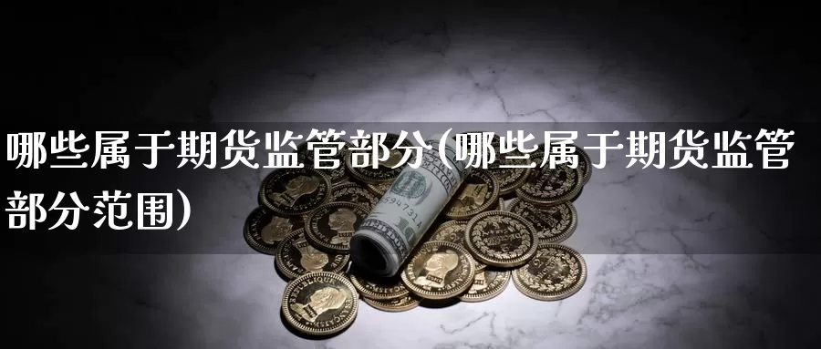 哪些属于期货监管部分(哪些属于期货监管部分范围)_https://www.sjzjsgy.com_期货行情_第1张