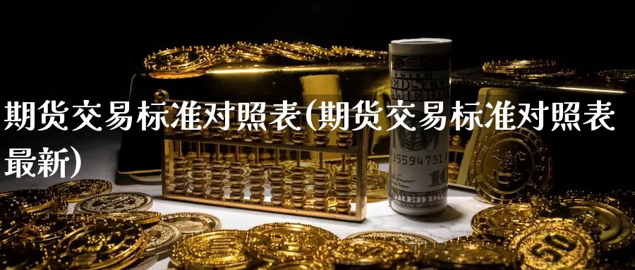 期货交易标准对照表(期货交易标准对照表最新)_https://www.sjzjsgy.com_商品期货_第1张