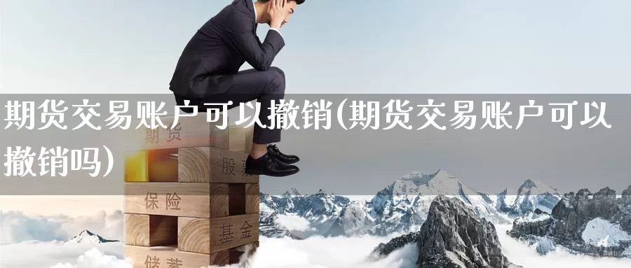 期货交易账户可以撤销(期货交易账户可以撤销吗)_https://www.sjzjsgy.com_货币兑_第1张