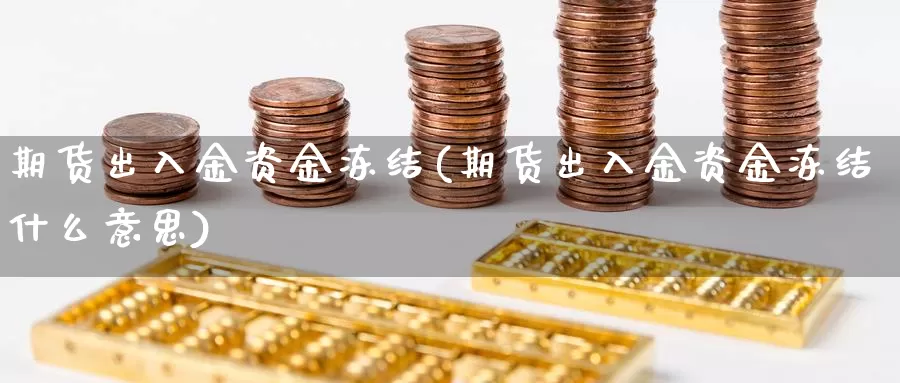 期货出入金资金冻结(期货出入金资金冻结什么意思)_https://www.sjzjsgy.com_期货公司_第1张