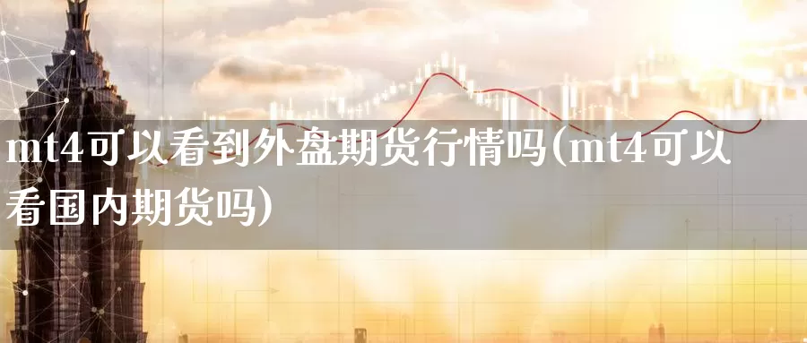 mt4可以看到外盘期货行情吗(mt4可以看国内期货吗)_https://www.sjzjsgy.com_期货公司_第1张