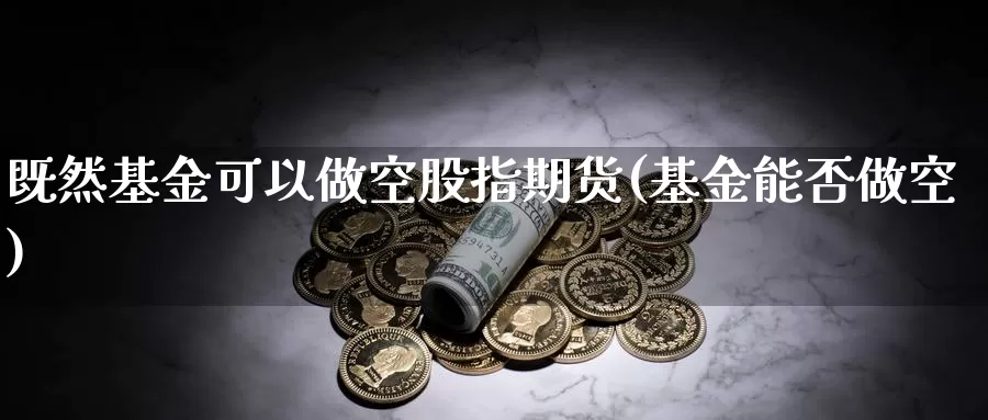 既然基金可以做空股指期货(基金能否做空)_https://www.sjzjsgy.com_期货行情_第1张